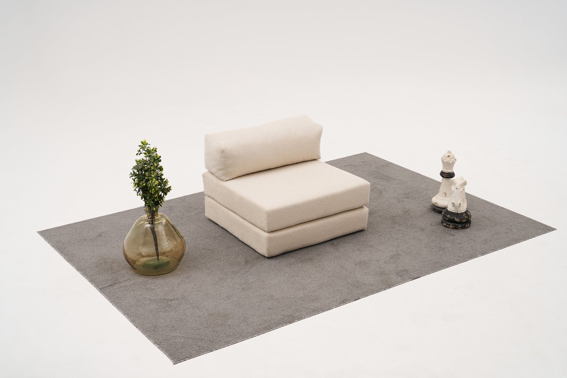 Comfort Serisi Yataklı Tekli Modül Krem