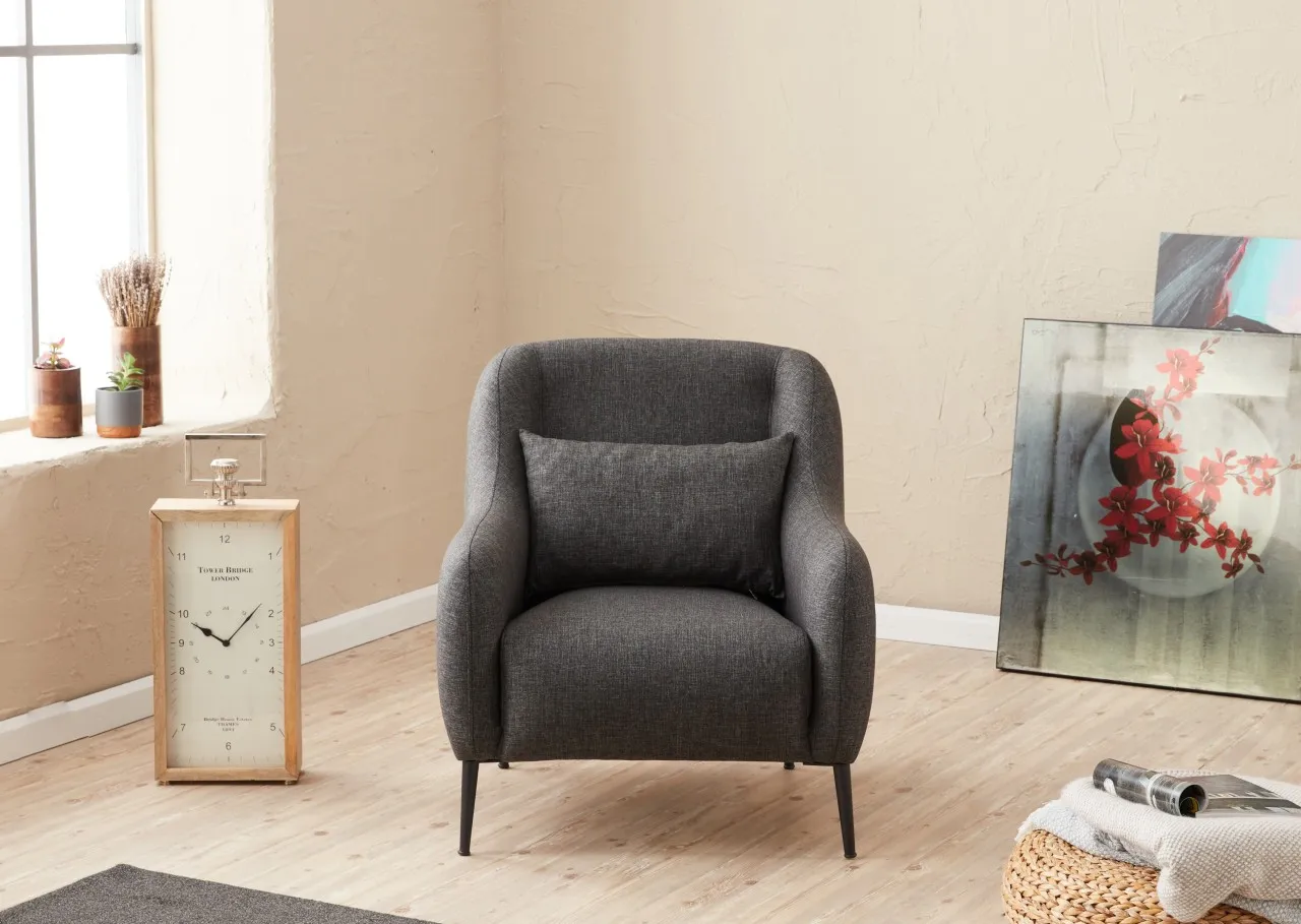 Venüs Tekli Koltuk Antrasit